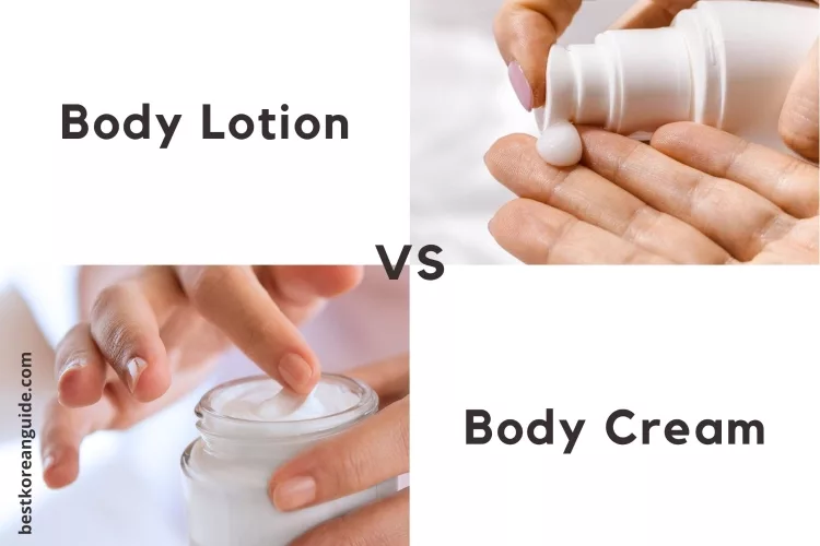 Difference between body lotion and creams