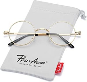 Pro Acme Retro Round Metal Frame Clear Lens Glasses Non-Prescription reviews