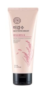 [THEFACESHOP] Rice Water Bright Foaming Cleanser Reviews And User Guide